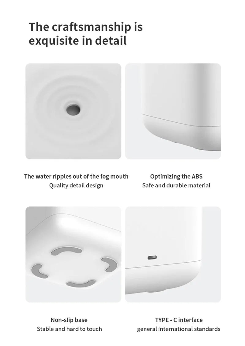 Bedroom Anti-Gravity Humidifier With Clock